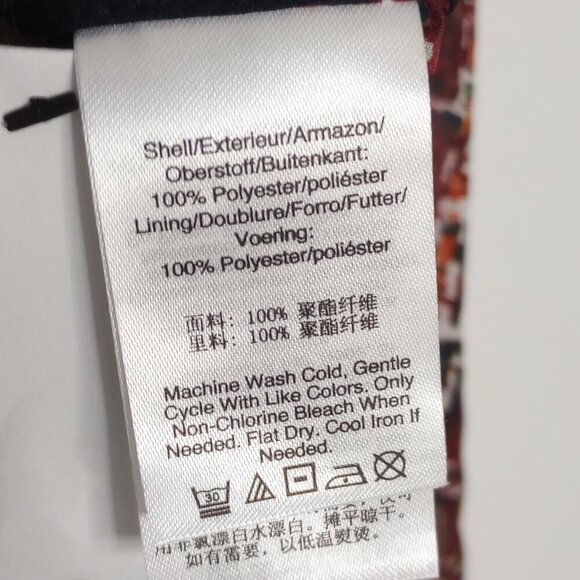 DKNY Drapey Wrap-Front Print Blouse - Picture 7 of 8